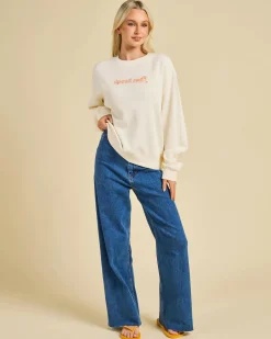 New Neon Isles Crewneck Sweatshirt Women Jumpers & Hoodies