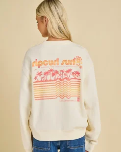New Neon Isles Crewneck Sweatshirt Women Jumpers & Hoodies