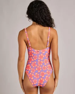 One Pieces*Rip Curl Neon Isles D-DD Good One Piece Swimsuit Purple