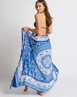 Sarongs*Kaiami Neptune Sarong Blue