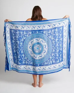Sarongs*Kaiami Neptune Sarong Blue