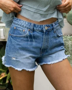 Denim|Bottoms*DESU Nevada Denim Shorts Classic Mid Blue