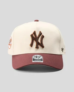 Headwear*Forty Seven New York Yankees '47 MVP DT Snapback Cap Natural/cacao