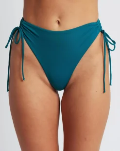 Bikinis*Kaiami Nia Ruch Bikini Bottom Jade Jewel