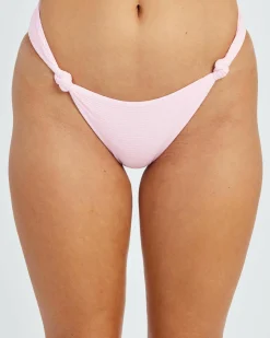 Bikinis*Kaiami Niana Knot High Cut Bikini Bottom Strawberry Gelato