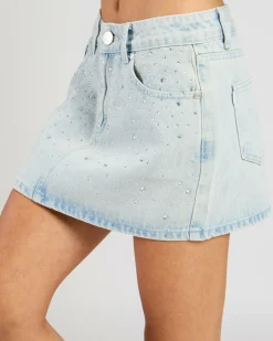 Online Nicky Diamante Skirt Women Denim|Bottoms