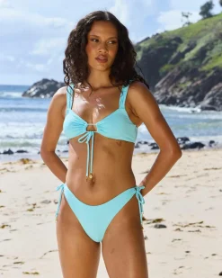 Bikinis*Topanga Nicola High Cut Bikini Bottom Cool Blue
