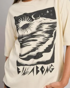 Tops*Billabong Night Walk T-Shirt White Cap