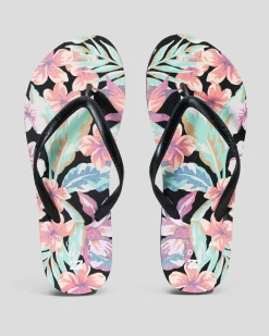 Clearance Nights In Paradise Thongs Women Flip Flops