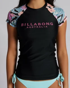 Outlet Nights In Paradise Wahine Cap Sleeve Rash Vest Women Rash Vests