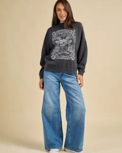 Jumpers & Hoodies*Billabong Nirvana Tour Sweatshirt Off Black