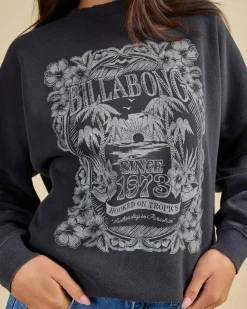 Jumpers & Hoodies*Billabong Nirvana Tour Sweatshirt Off Black