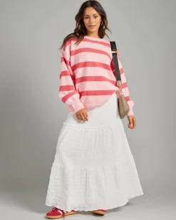 Jumpers & Hoodies*Pink Diamond Nix Knit Jumper Pink