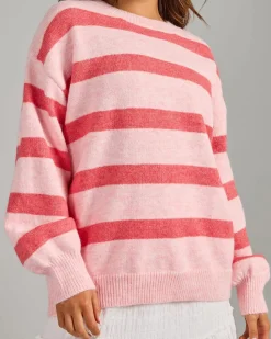 Jumpers & Hoodies*Pink Diamond Nix Knit Jumper Pink