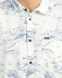Discount Nocturnal Short Sleeve Shirt Tops & T-Shirts|Linen Blend