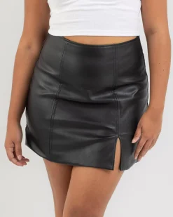 Bottoms*Ava And Ever Noelle Skirt Black