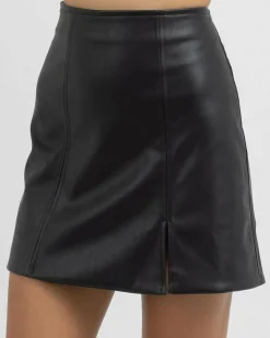 Bottoms*Ava And Ever Noelle Skirt Black