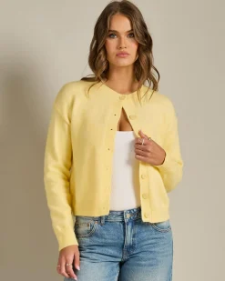 Knitwear|Jackets & Coats*Pink Diamond Nolan Knit Cardigan Yellow