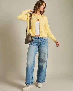 Knitwear|Jackets & Coats*Pink Diamond Nolan Knit Cardigan Yellow