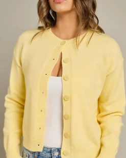 Knitwear|Jackets & Coats*Pink Diamond Nolan Knit Cardigan Yellow