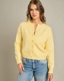 Knitwear|Jackets & Coats*Pink Diamond Nolan Knit Cardigan Yellow