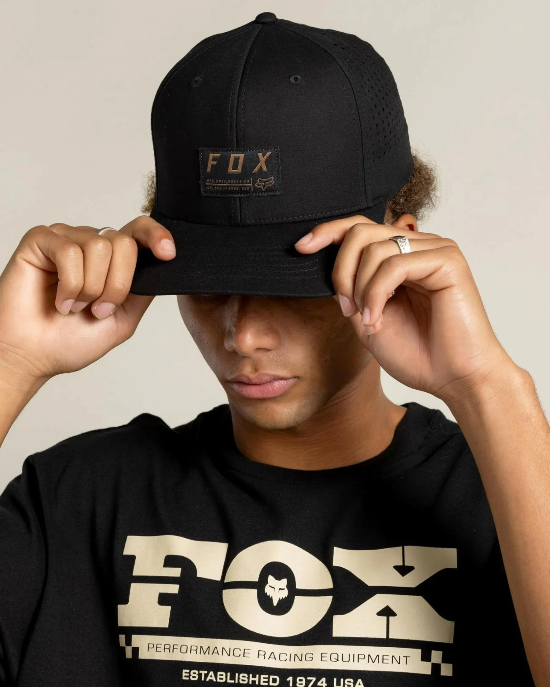 Headwear*Fox Non Stop Tech Flexfit Cap Black