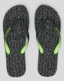 Flip Flops & Sandals*Kustom Noodle Marle Thongs Black/green