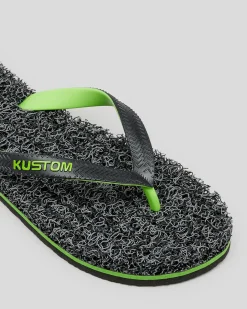 Flip Flops & Sandals*Kustom Noodle Marle Thongs Black/green