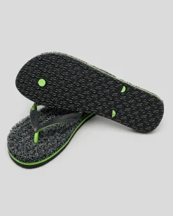 Flip Flops & Sandals*Kustom Noodle Marle Thongs Black/green