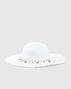 Headwear*Mooloola Nora Floppy Hat White