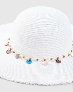 Headwear*Mooloola Nora Floppy Hat White