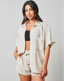 Discount Nora Hawaii Short Sleeve Shirt Women Sets|Tops