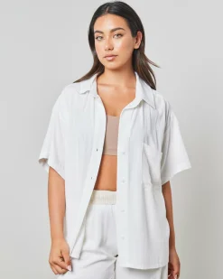 Sets|Tops*Mooloola Nora Hawaii Short Sleeve Shirt White
