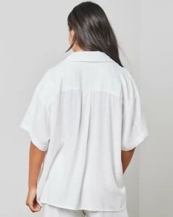 Sets|Tops*Mooloola Nora Hawaii Short Sleeve Shirt White