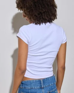 Hot Not Your Angel Cap Sleeve T-Shirt Women Tops