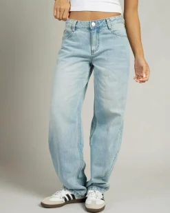 Denim|Bottoms*DESU Nova Baggy Balloon Jeans Blasted Light Blue