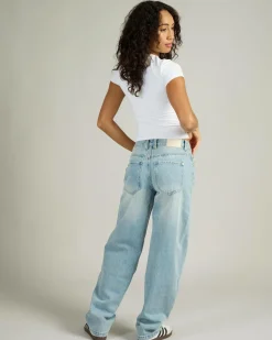 Denim|Bottoms*DESU Nova Baggy Balloon Jeans Blasted Light Blue