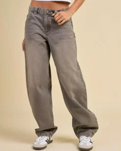 Denim|Bottoms*DESU Nova Baggy Balloon Jeans Blasted Grey Garage