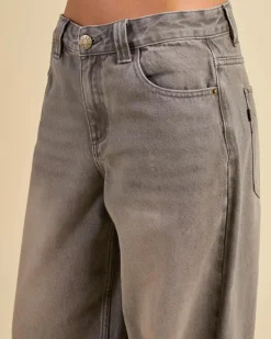 Denim|Bottoms*DESU Nova Baggy Balloon Jeans Blasted Grey Garage