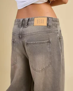 Denim|Bottoms*DESU Nova Baggy Balloon Jeans Blasted Grey Garage