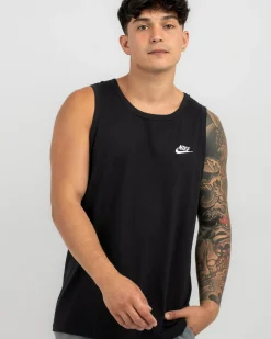 Activewear|Tops & T-Shirts*Nike NSW Club Singlet Black/white