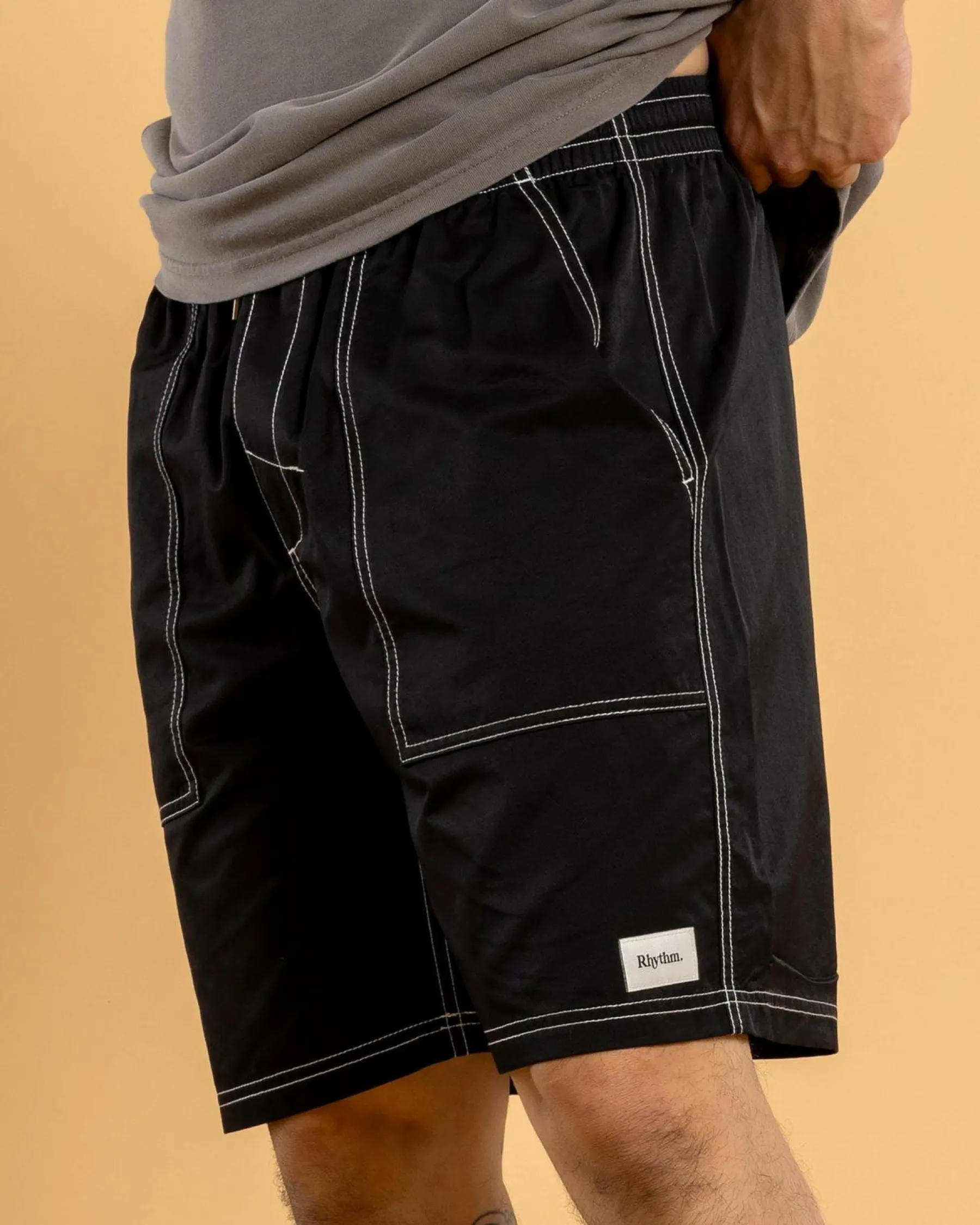 Board Shorts|Shorts & Bottoms*Rhythm Nylon Fatigue Jam Shorts Black