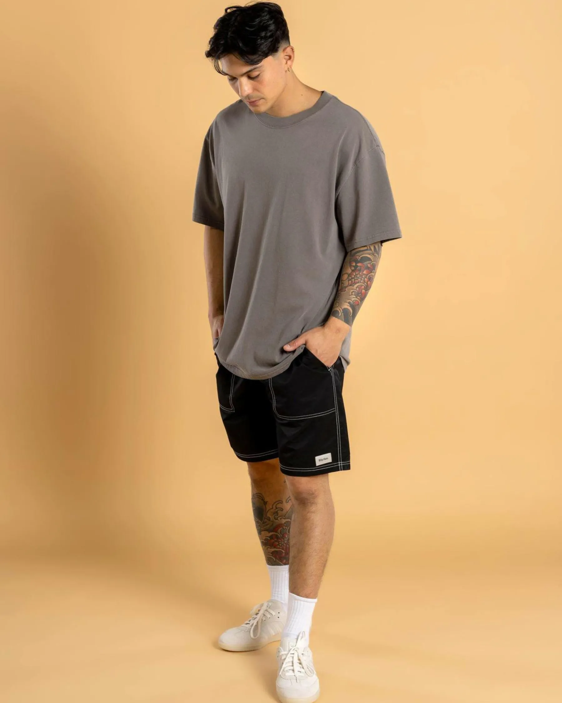 Board Shorts|Shorts & Bottoms*Rhythm Nylon Fatigue Jam Shorts Black