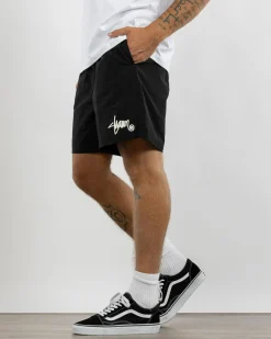 Shorts & Bottoms*S-Double Nylon King Coast Shorts Black