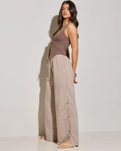 Bottoms*Mooloola Oahu Pants Brown