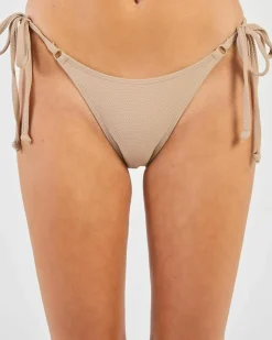 Bikinis*Kaiami Oasis Ring Tie Bikini Bottom Taupe