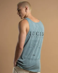 Tops & T-Shirts*Lucid Obelisk Singlet Blue Wash