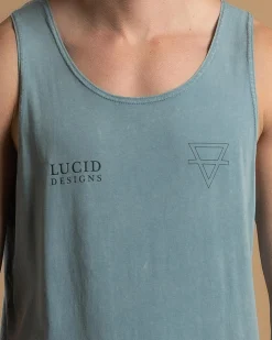 Tops & T-Shirts*Lucid Obelisk Singlet Blue Wash