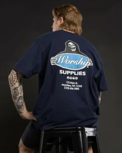 Tops & T-Shirts*Worship Supplies Observer T-Shirt Peacoat