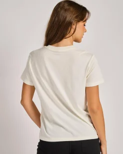 Tops*Roxy Ocean Road Art T-Shirt Egret